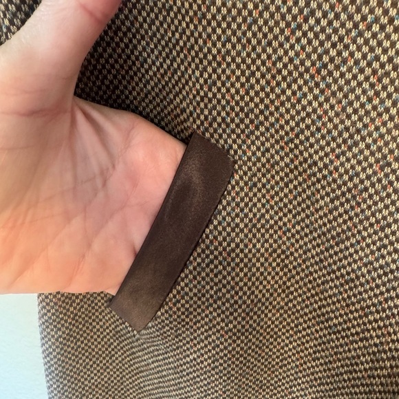 Vintage Miss Istanbull Brown Dress with Ribbon Zipper Details Size 42 US Large - Picture 9 of 14